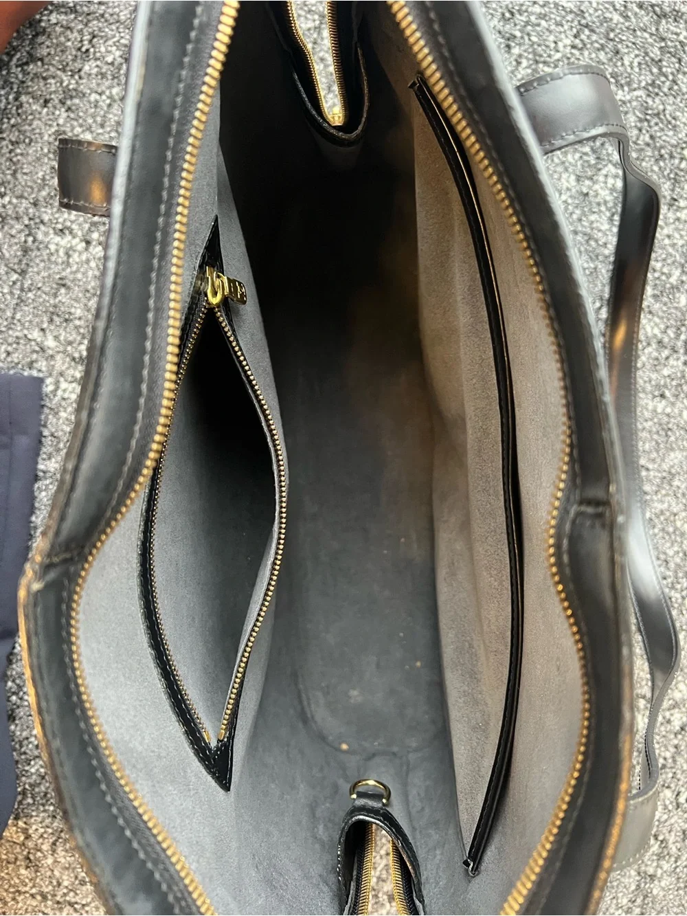 Louis Vuitton Black Epi Lussac Tote